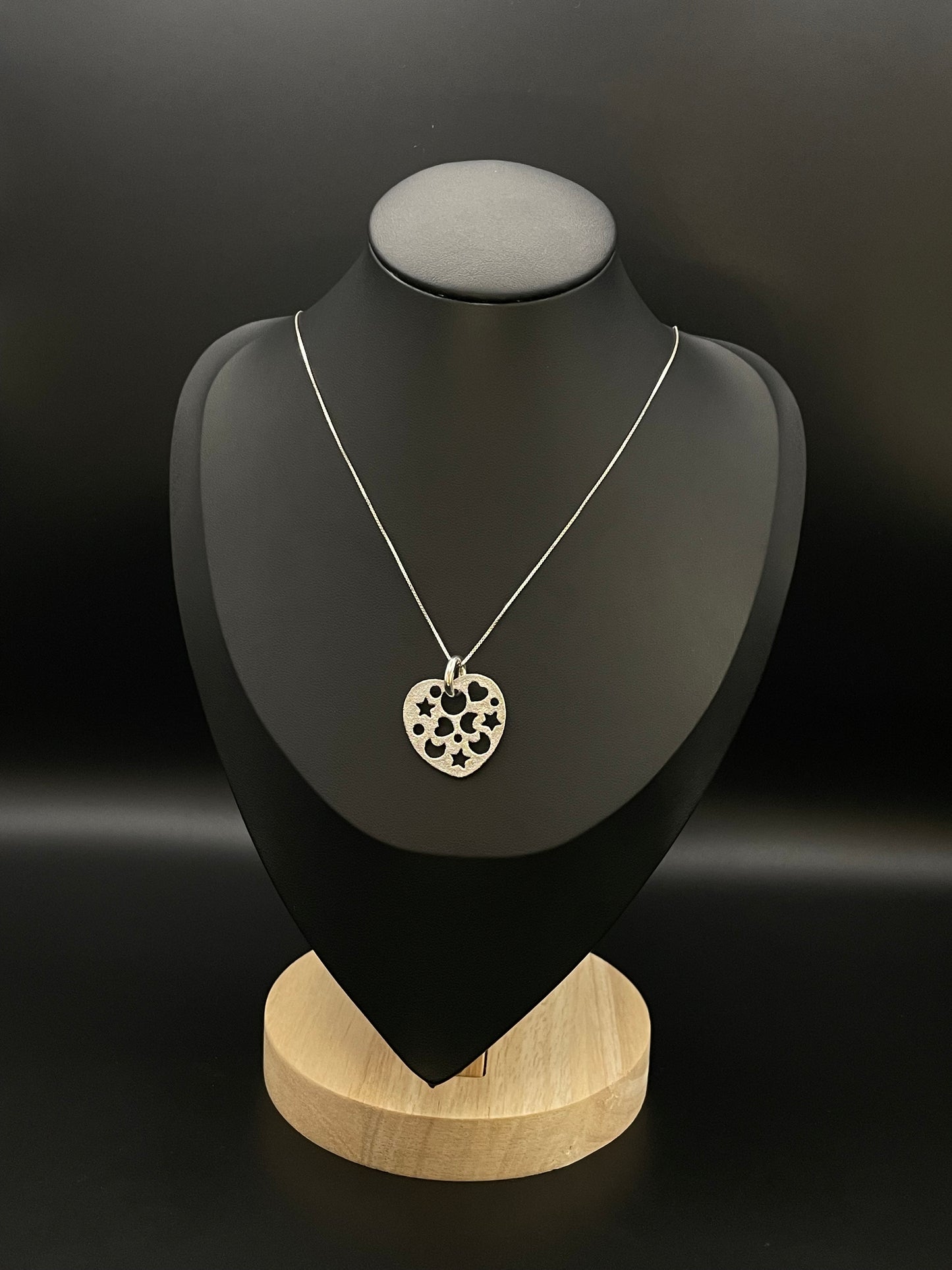 Collana Diamantata cuore stellato