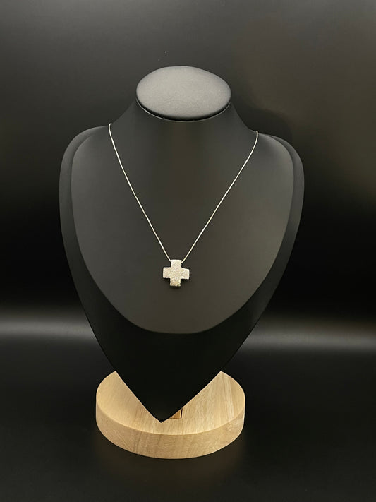 Collana Diamantata Croce