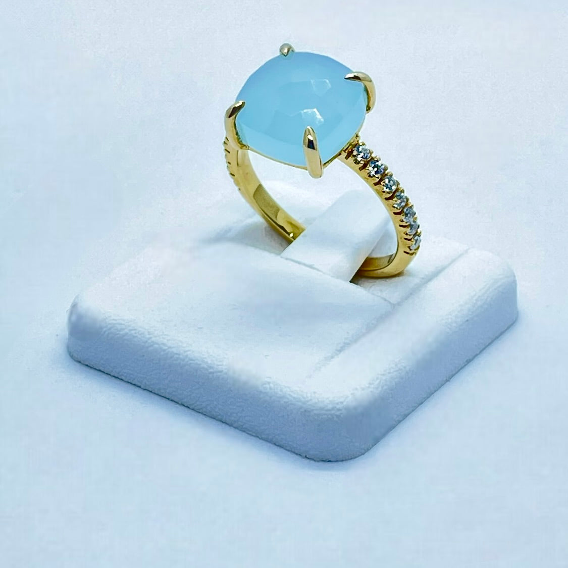 Anello Candy Color Azzurro